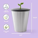 Chef'n EcoCrock Kosz na kompost na blat, 3,3 l, stalowoszary