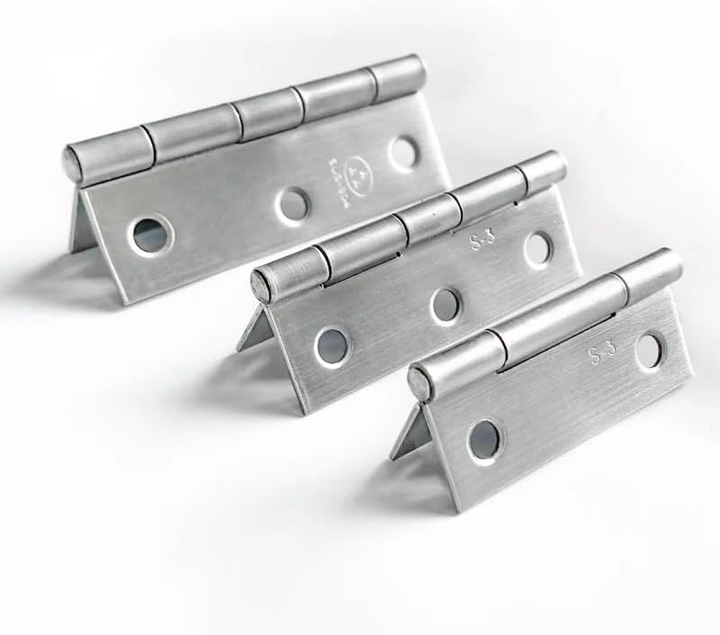 1-4Inch Stainless Steel Door Connector Furniture Drawer Cabinet Fitting Hinge Hardware Accessories 2Pcs(3in)