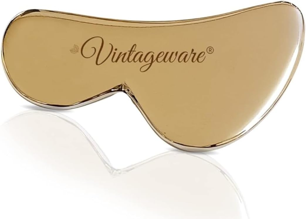 Kansa Gua Sha Tool – Ayurvedic Bronze Facial Massager for Anti-Aging, Lymphatic Drainage, Glow & Skin Detox (B-Shaped)