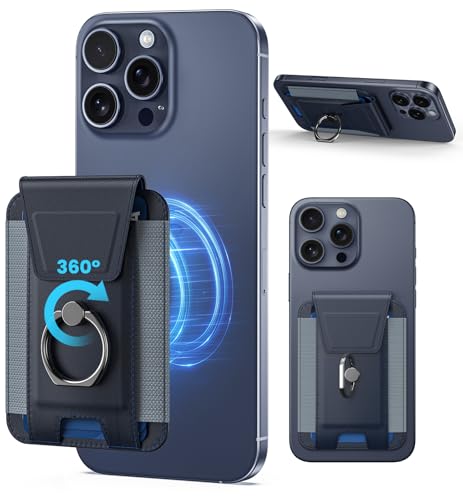 Portefeuille magnétique iPhone pour homme avec blocage RFID et porte-cartes