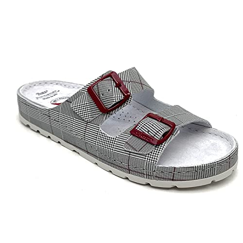 Batz ZORKA Sandalias Zuecos Mules Zapatillas Zapatos de Cuero, Mujer, Eszterházy, EU 36