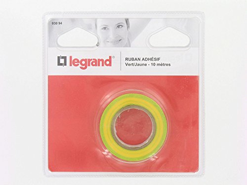 Image of Legrand Ruban-Adhesive Reinforced PVC - 15 MM X 10 M-Vert-Yellow