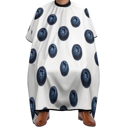 Cape De Coiffeur Blueberry Fruit Antiadhésif Capes De Coupe Professionnelle Cape De Cheveux Pour Protection Du Vêtement Coiffeurs Unisexe 140X168Cm