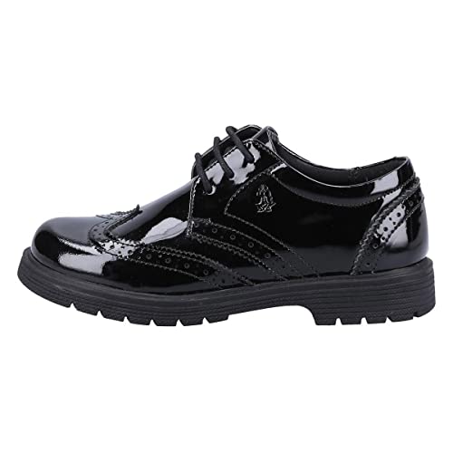 Image of Hush Puppies Girls Sally Patent Junior, Black, 13