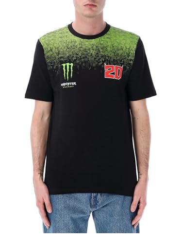 T-Shirt Homme MotoGP Fabio Quartararo en coton confortable pour vibrer en tribunes de course