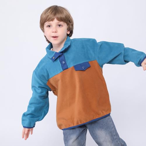 Sweat à capuche polaire garçon contre le froid | Pull doux