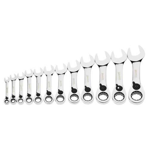 STUBBY RATCHETING COMBO WRENCH SET 12-PCS (MWS-12RCS) �X�^�b�r�[ ���`�F�b�e�B���O�R���r�l�[�V���������`�Z�b�g 12�{ JHWMWS-12RCS