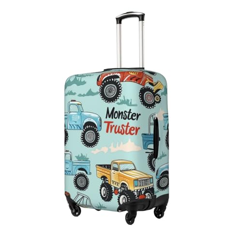 Cartoon Trucks Luggage Covers For Suitcase, Suitcase Cover Protector Anti-Scratch Travel Suitcase Cover Fit 18-32 Inch Luggage2