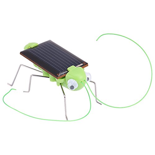 Juguete de Cucaracha/Saltamontes Solar, Mini Regalo de Juguete de Insecto Educativo para Niños con Energía Solar(Saltamontes)