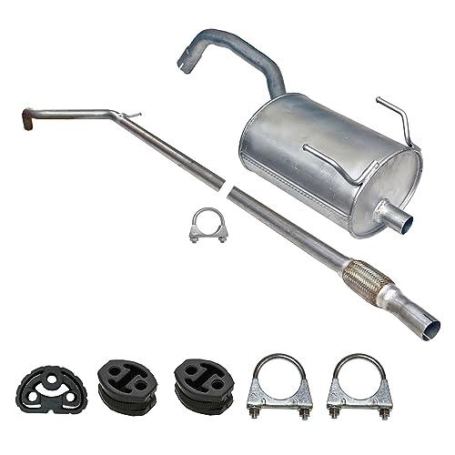 Ferroz Export Ersatz für Fiat Panda 169 Auspuff Mittelrohr+Endtopf 1.1, 1.2 ab 2003