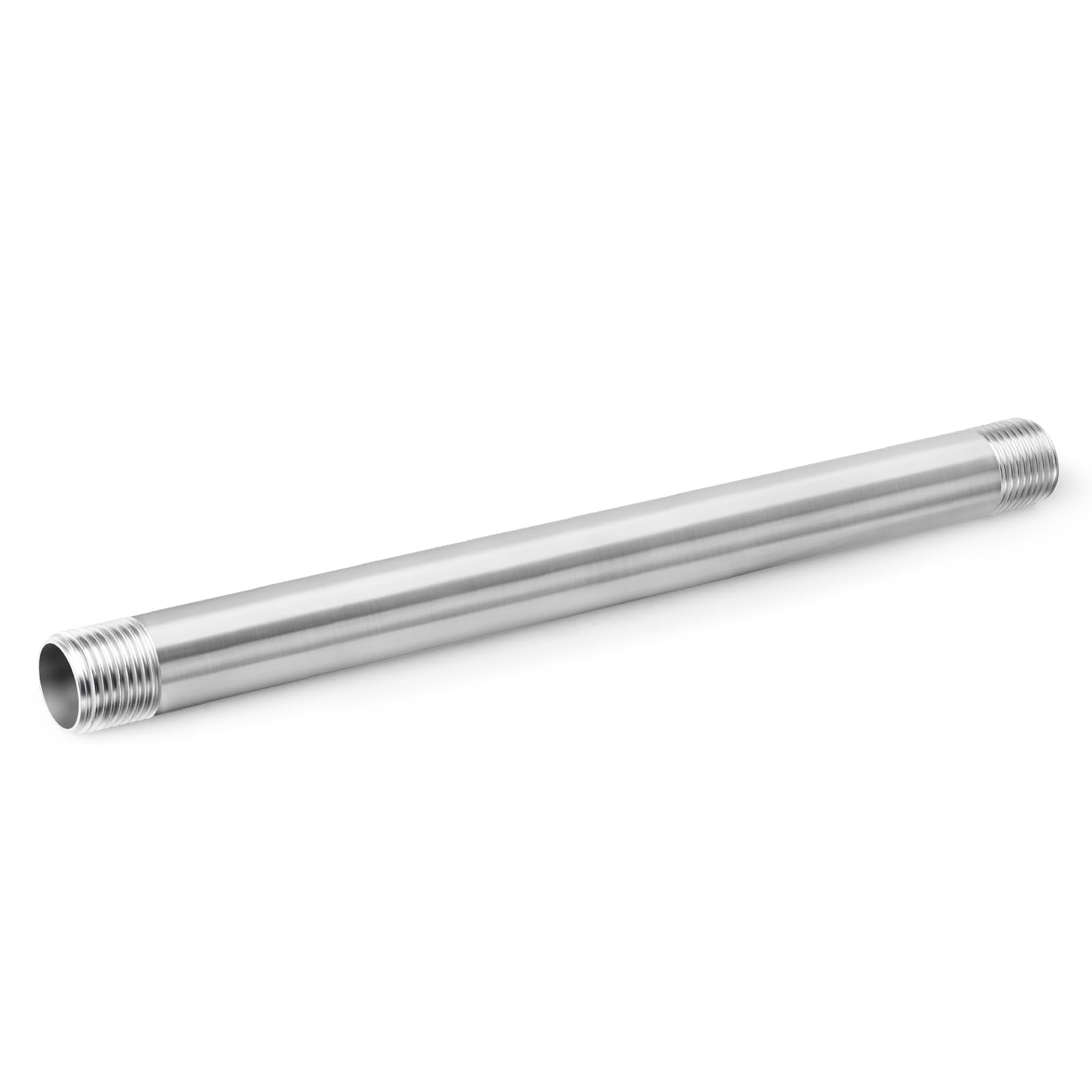 TAISHER 2 Stück Edelstahl-Rohrverschraubungen, 1/4" BSP x 1/4"BSP Außengewinde, 300mm Länge Nippel Gussrohr