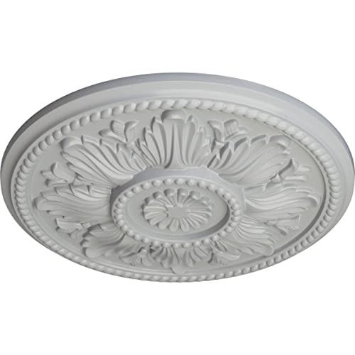 Image of Ekena Millwork CM18EDFRF Edinburgh Ceiling Medallion, Frost