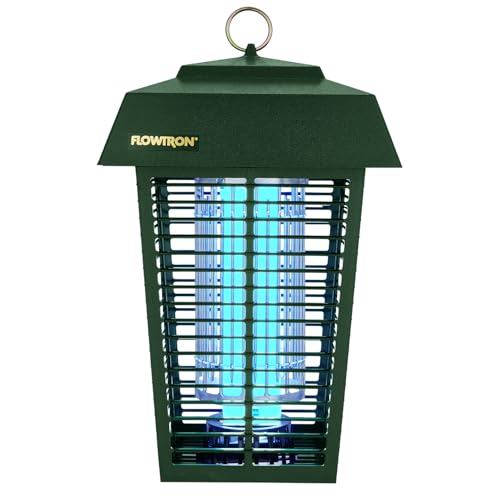 Flowtron Bug Zapper, 1 Acre of Outdoor Coverage with Powerful 40W Bulb & 5600V Instant Killing Grid, Electric Insect, Fly & Mosquito Zapper, Made in The USA - Green Color