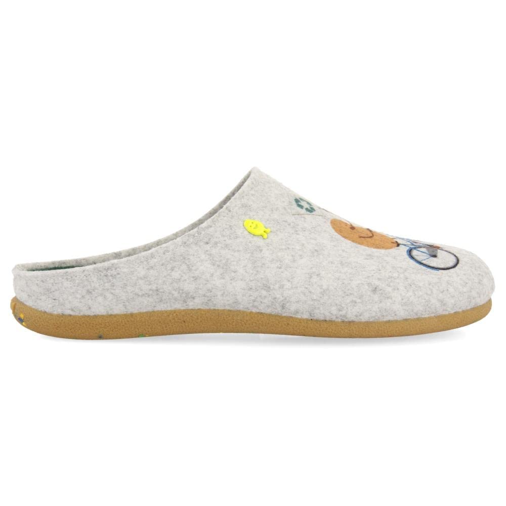 HOT POTATOES Men's Camolin Slipper, Grey, 9.5 UK