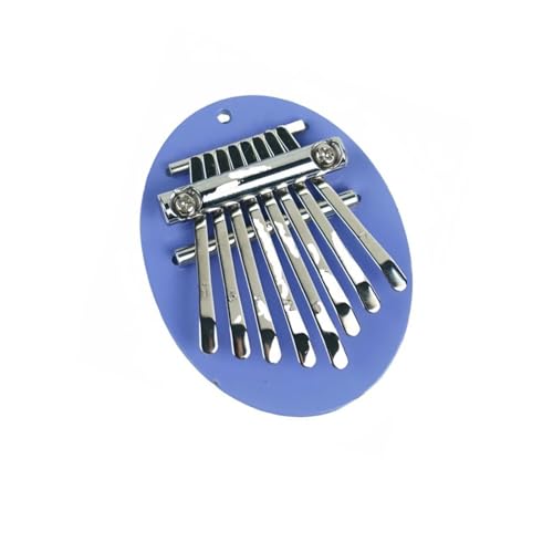 LJRRTYQ Kalimba Multiple Colors Thumb Piano 8 Key Mini Kalimba Exquisite Finger Piano Portable Marimba Musical Pendant Gift(Purple)