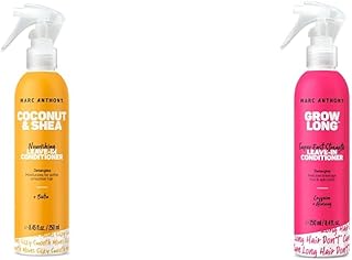 Marc Anthony Coconut Oil & Shea Butter Leave In Deep Conditioner for Breakage & Frizz, 250 ml. & Grow Long Vitamin E Leave In Deep Conditioner, 250 ml (Pack of 1)