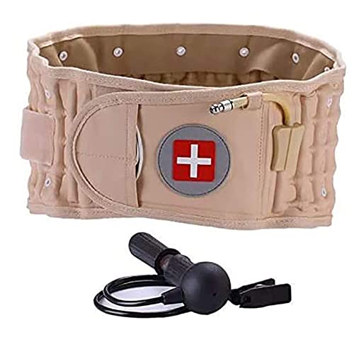 Cinturón de descompresión de Soporte Lumbar, Faja Lumbar Inflable, Dispositivo de tracción de Aire espinal, Corrector Lumbar de Espalda, Alivio del Dolor de Espalda Baja para Hernia de Disco