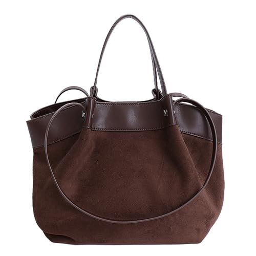 Waniki Handtasche Damen Mittelgroß Tote Bag Wildleder Shopper Tasche...