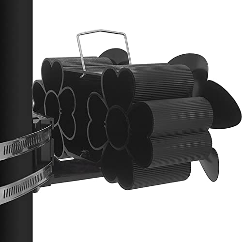 lareira oscilante alimentado por calor - fogão a lenha 6 lâminas para queima toras,lareira protegida