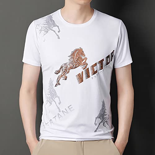 Camisa esportiva masculina manga curta rápida seda esportes academia atividade camiseta absorvente s