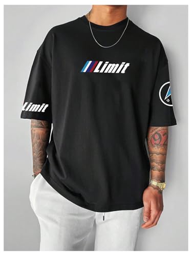 SOLY HUX Men's Graphic Tees Letter Car Print Short Sleeve T Shirt Streetwear Summer Tops2