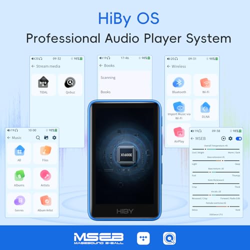 Image of HiBy R1 HiFi MP3 Player with Bluetooth 5.1 Tidal Qobuz DSD 256 Native Lossless Music Player with Touchscreen /Hi Res Audio Certified /MSEB Tuning /2TB Expanded Memory