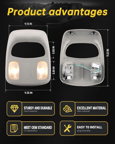 Lámpara de lectura lámpara de consola EWBN para Dodge Ram miniatura 3