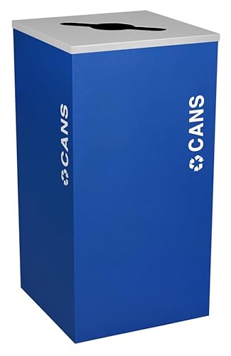 Kaleidoscope 24 Gallon Steel Commercial Trash and Recycling Bin |