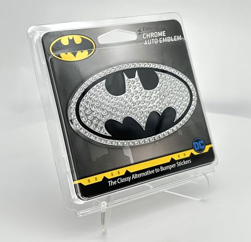 Image of Elektroplate Batman Bat Signal Crystal Superhero Car Emblem