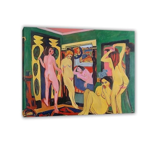 Reproduction de peintures à l'huile Kirchner pour habiller un grand mur vide 70x85cm