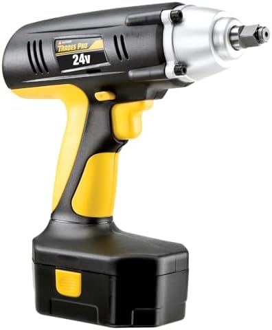 Tradespro 837212 24-Volt 1/2" Drive Cordless Impact Wrench Kit