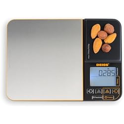 Deiss PRO Dual Platform Digital Kitchen and Food Scale - 11lb Capacity & 17.6oz Capacity Precision Kitchen Scale, Digital Scale for Baking, Cooking, Meal Prep, Food Scales Grams and Ounces