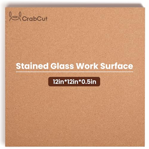 Crabcut Stained Glass Supplies & Starter Kit - 12x12 Inch Heat Resistant Work Surface Mat Essential Stained Glass Tools with Cutting Mat for Table Protection (1 Pack)