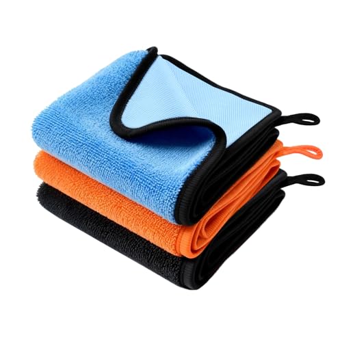 Divove 3 Stück Shiny Bath XXL Trockentuch, DREI Farben Fast Dry Trockentuch 40x60cm, Duschkabinen Tuch zum Wasser Abziehen in Dusche und Bad