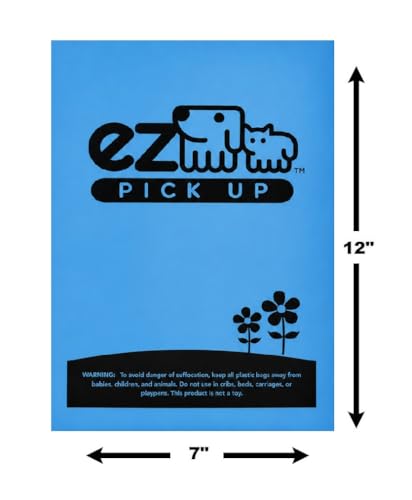 Image of 900 Count Dog Waste Bags Poop Bag on Roll, Blue by EZ Pick Up | strong heavy duty