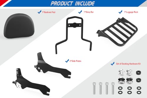 YHXCUIER Passenger Backrest Sissy Bar for Harley Softail Breakout 2018-2026 by YHXCUIER - Used condition - Image 6