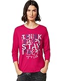 Cecil Damen B318620 Bedrucktes T-Shirt, Dynamic pink, L