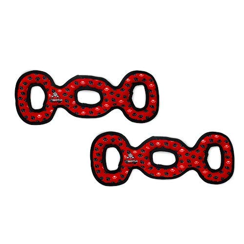 TUFFY - Worlds Tuffest Soft Dog Toy -Ultimate 3Way Tug -Squeakers-Multiple Layers Made Durable Strong Tough Interactive Play