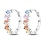 Colorful hoop earring