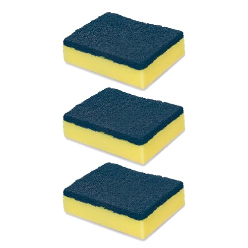 Spotzero by Milton Plastic Antibacteria Power Scrub, Pack of 3, Blue