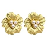 Blumen Knopfabdeckungen - 2er Set Kleidung Knopfabdeckungen | Blumenförmige Perl Manschettenknopf Verzierung für Oberhemden Damen Herren,Damen Blusenkleid Accessoires