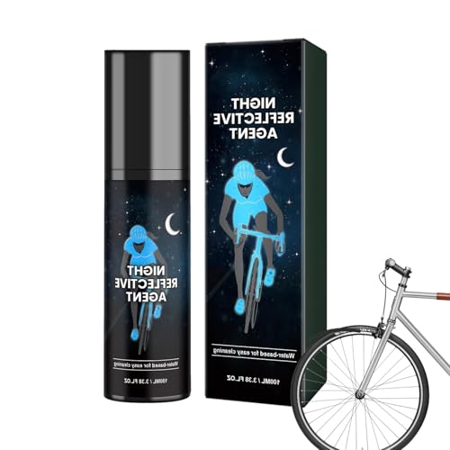 Vernice spray fluorescente, vernice riflettente per bici, vernice spray luminosa di lunga durata 100 ml, alta visibilità che brilla nello spray di vernice-buio, per vestiti, biciclette, skateboard, te
