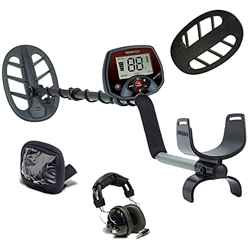 Cosa comprende l'offerta: Maxxistore - Teknetics Euro Tek Pro metal detector cerca metalli con piastra 11 + copri piastra + Copri display + Cuffie