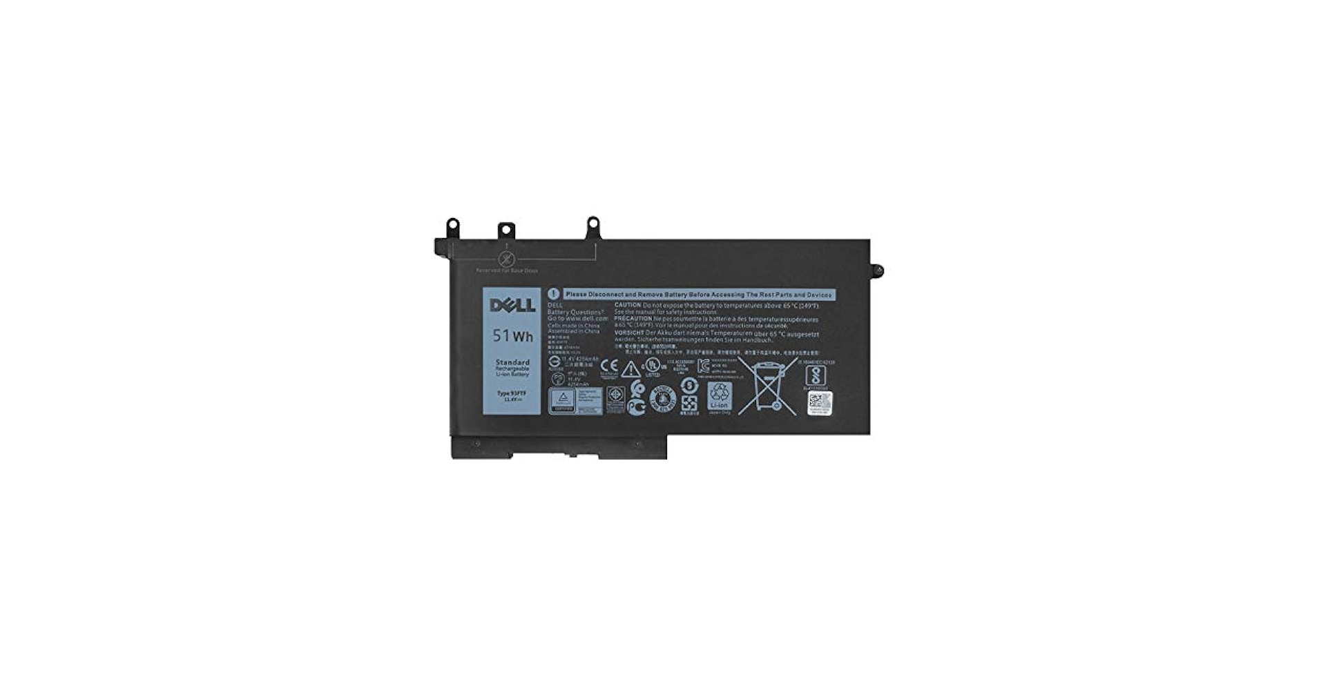 DELL 純正未使用バッテリー　93FTF　新品　Latitude等に Amazon.com: Batterymarket New 93FTF Replacement Laptop