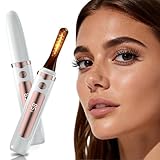 Heated Eyelash Curler, Electric Eyelash Curler with 4 Temperature Modes, LED Display, 5S Fast Heating, Type-C Rechargeable, 24H Long-Lasting Curls | White