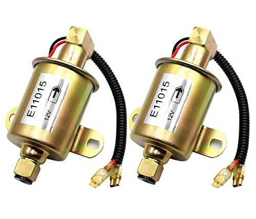 E11015 Car Electric Fuel Pump Fits Onan 5500 5.5KW Gas Generator Marquis Gold Rialta RV 5500 EVAP Motor Set, Replacement of Cummins A029F887 A047N929 149-2620 HGJAB HGJAC Airtex (2PACK)