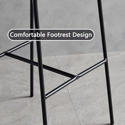 Chaises de comptoir avec support dorsal pour soulager le dos à table haute - 7