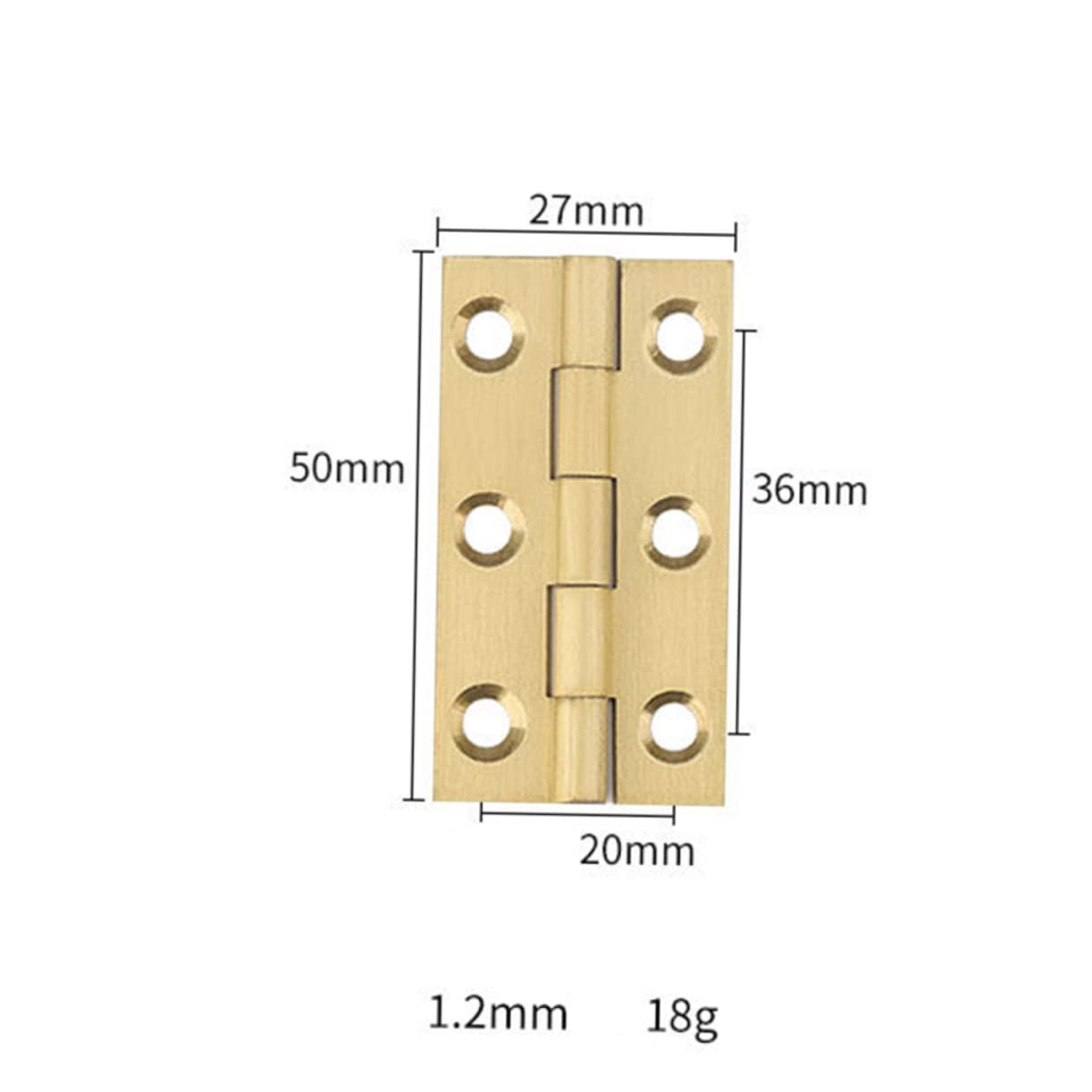 Abaodam 18pezzi Cerniere Rame Antirumore Per Mobili e Porte Cerniere Resistenti Rame Per Armadi e Scatole Gioielli Design Vintage