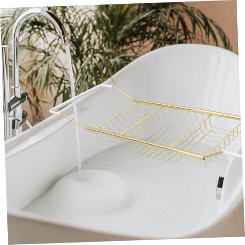 Support baignoire extensible 100 cm en acier pour éviter les chutes d'objets
