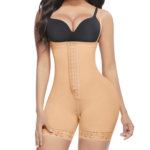 Lover-Beauty Colombian Fajas for Women Fajas Reductoras Y Moldeadoras Butt Lifting Strapless Shapewear for Women Beige Large